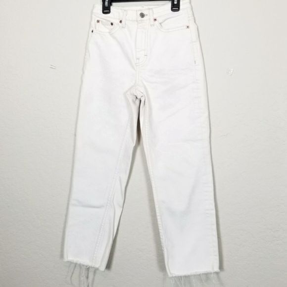 Topshop Fray Raw Cutoff Capri jeans - Picture 1 of 9